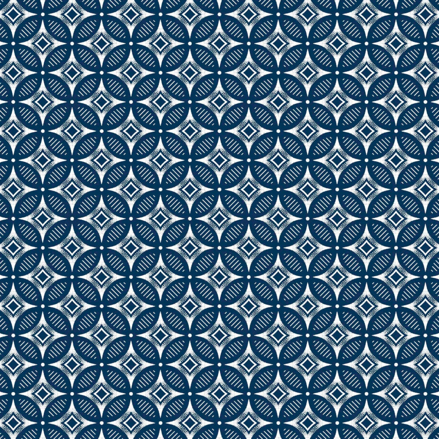 Original 3 Cats Fabric C/W04 Navy Blue 90cm