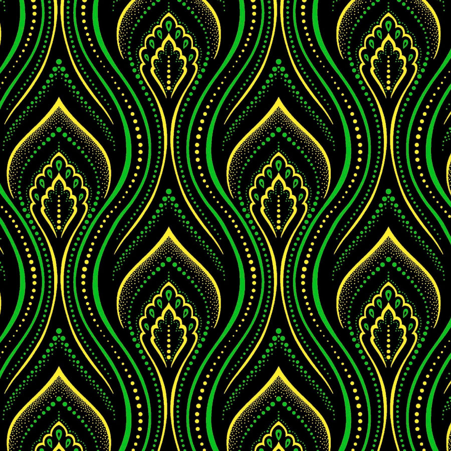 Original 3 Cats Fabric C/W19 Bottle Green 90cm