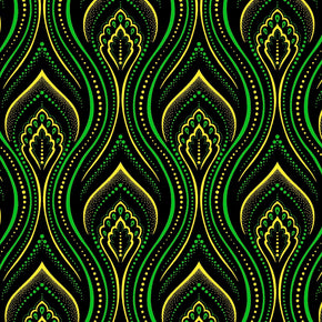 Original 3 Cats Fabric C/W19 Bottle Green 90cm