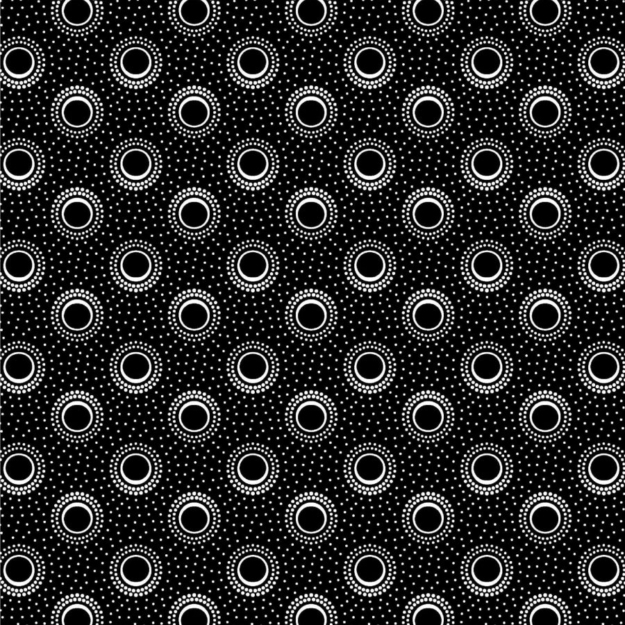 Original 3 Cats Fabric C/W06 Black 90cm