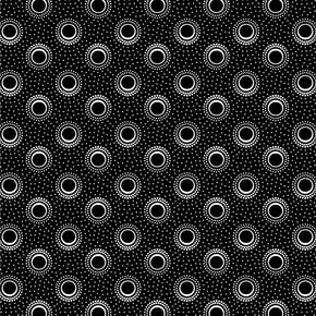 Original 3 Cats Fabric C/W06 Black 90cm