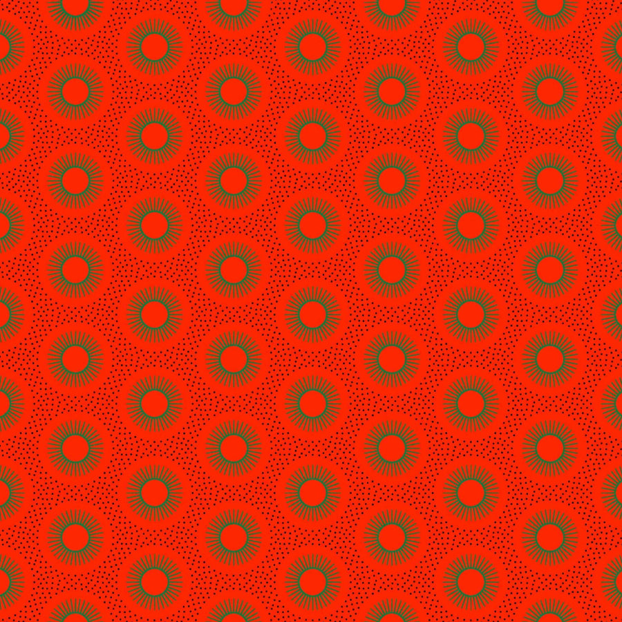 Original 3 Cat Fabric C/W16 DK Orange 90cm