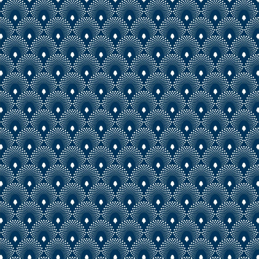 Original 3 Cats Fabric C/W04 Navy Blue 90cm