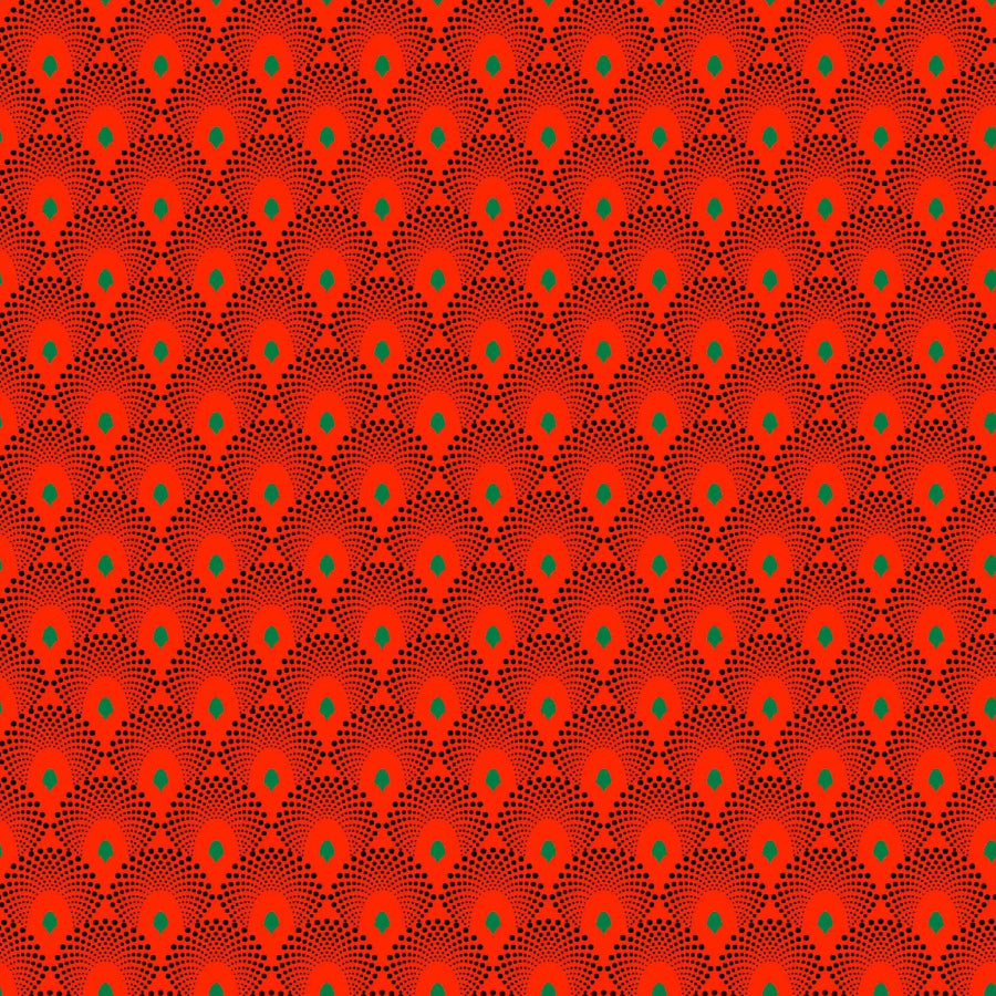 Original 3 Cat Fabric C/W16 DK Orange 90cm