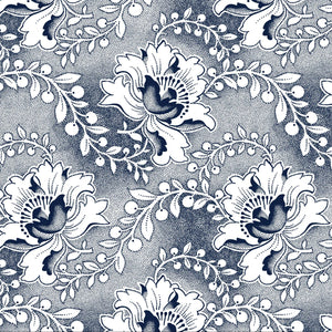 Original 3 Cats Fabric C/W99 Blue & White 90cm