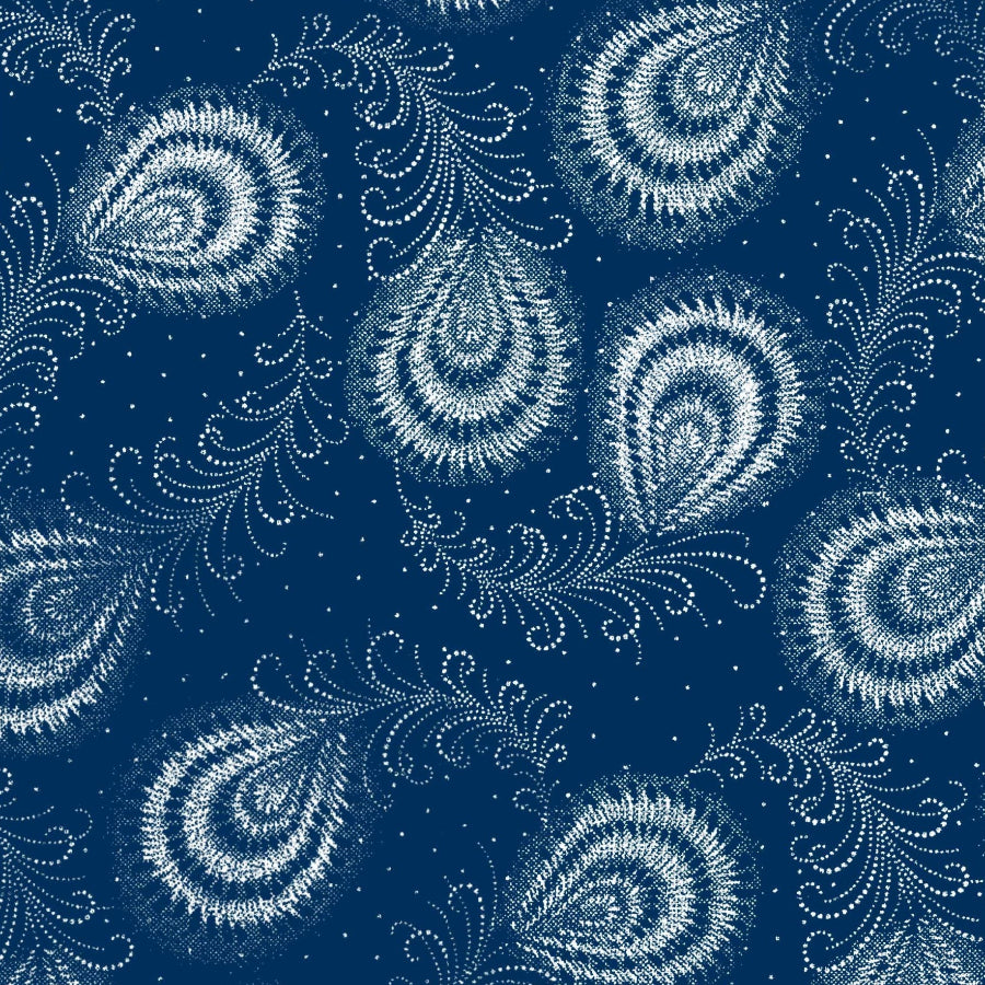 Original 3 Cats Fabric C/W04 Navy Blue 90cm