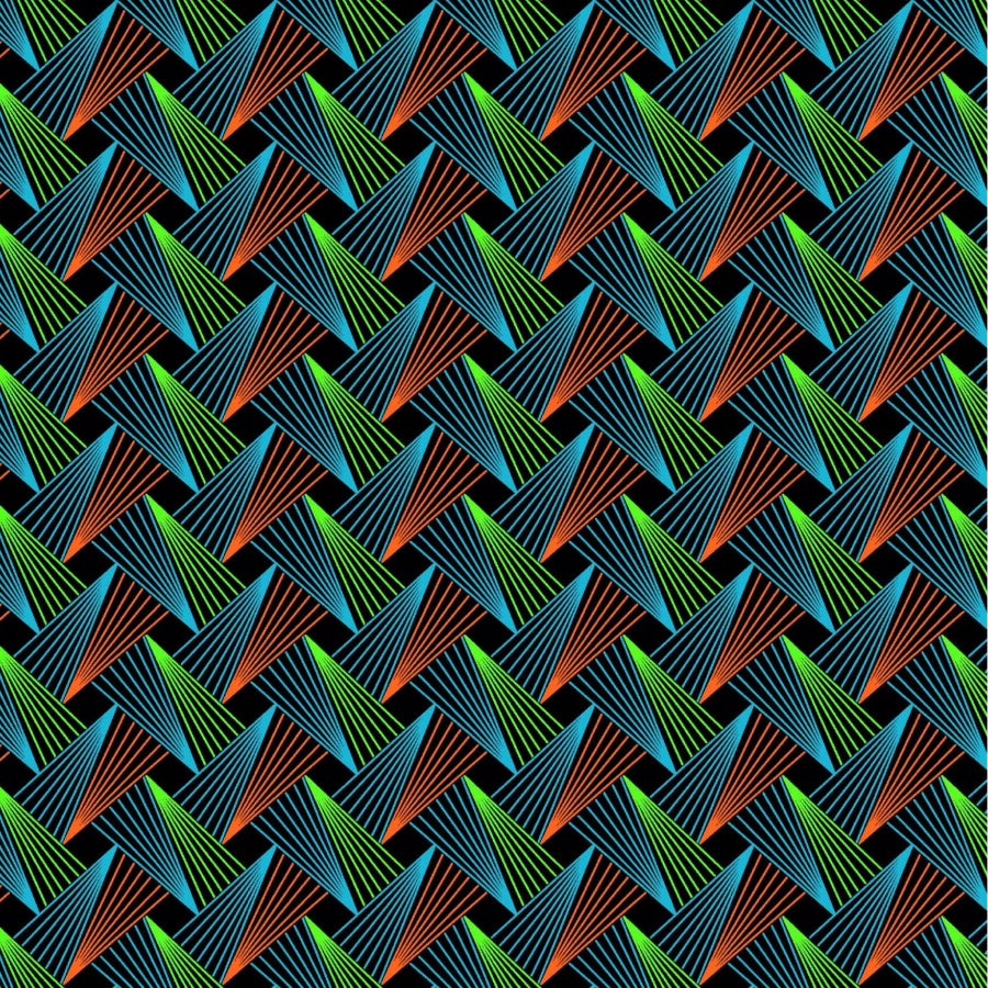 Original 3 Cats Fabric C/W191 Blue Black 90cm