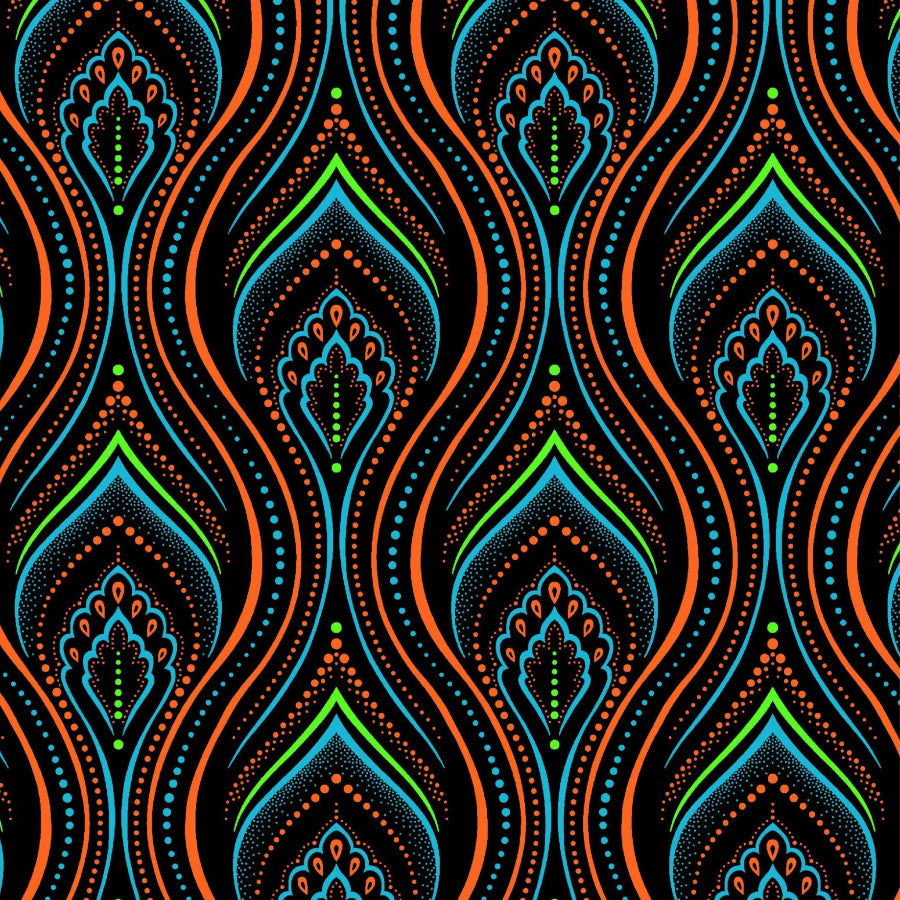 Original 3 Cats Fabric C/W191 Blue Black 90cm (8020908671065)