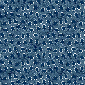 Original 3 Cats Fabric C/W04 Navy Blue 90cm