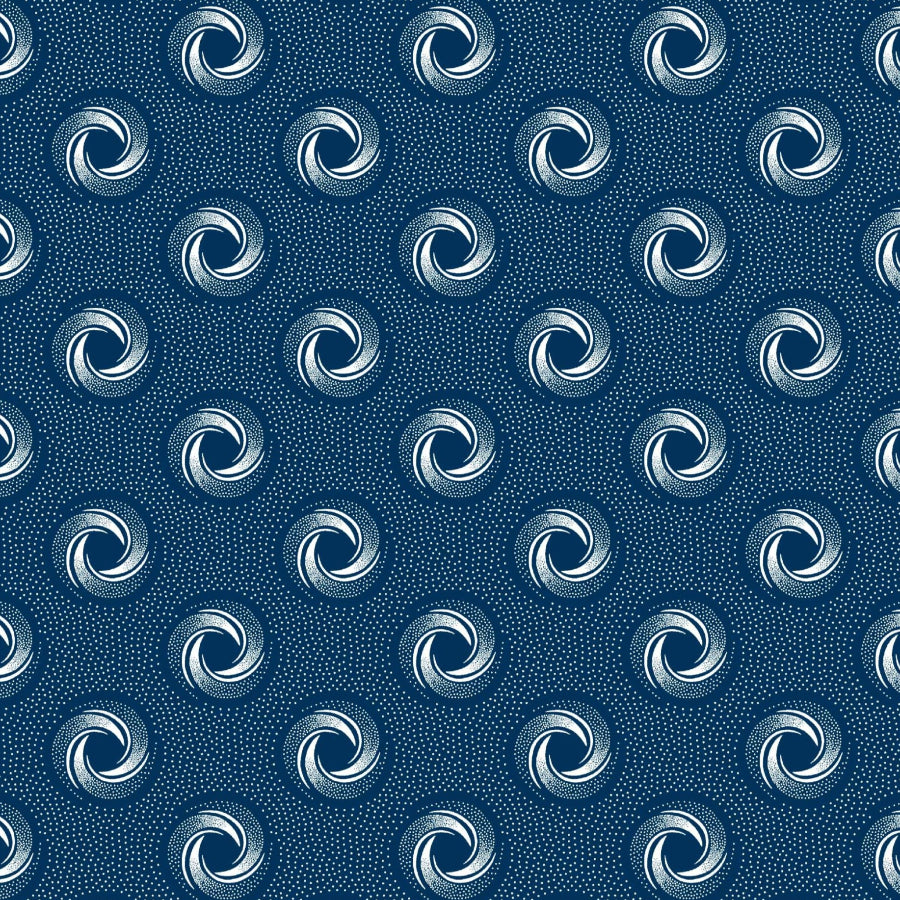 Original 3 Cats Fabric C/W04 Navy Blue 90cm