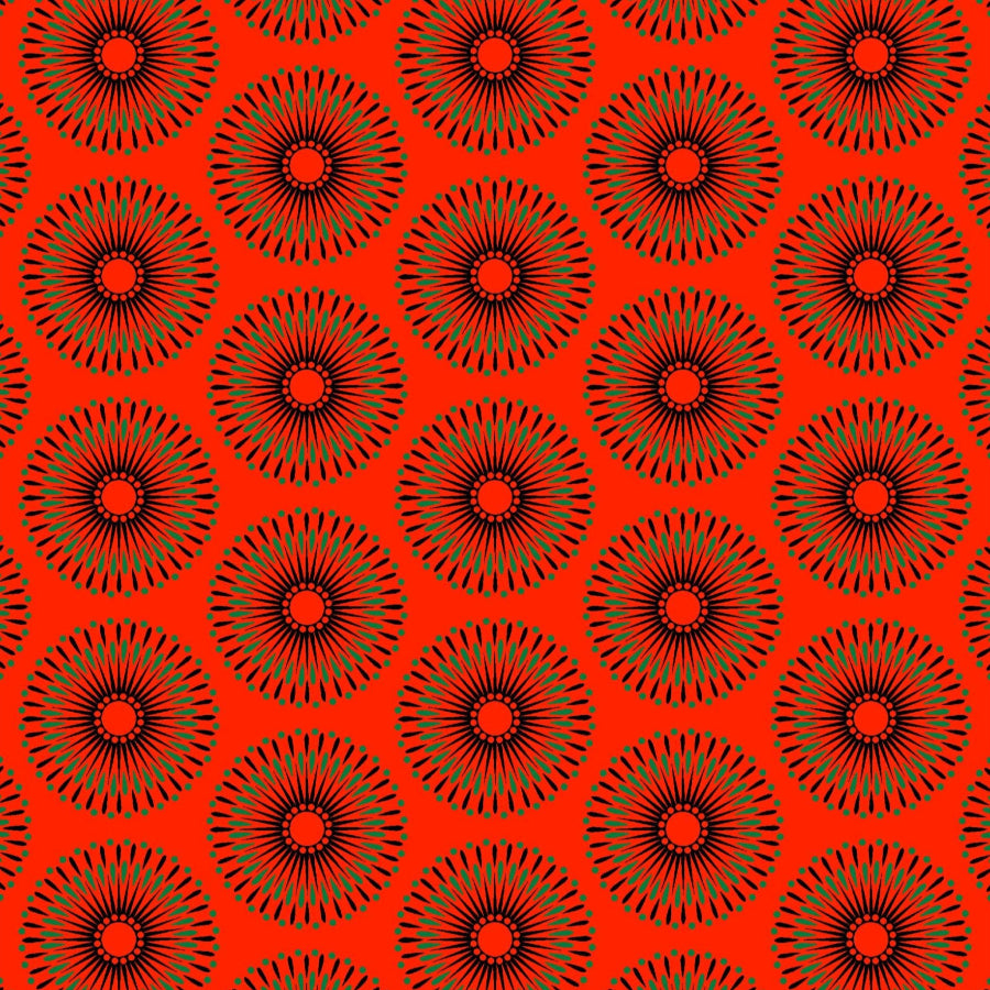 Original 3 Cat Fabric C/W16 DK Orange 90cm