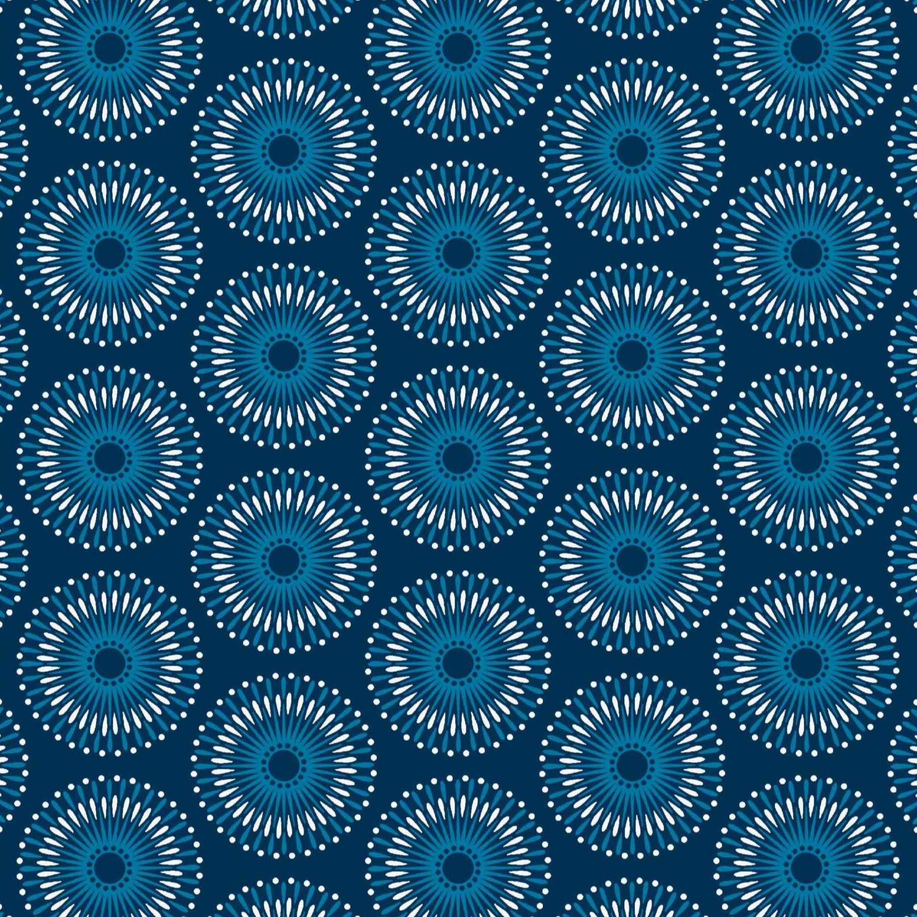 Original 3 Cats Fabric C/W74 Ink Blue 90cm