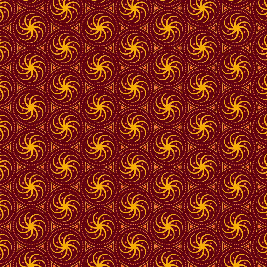 Original 3 Cats Fabric C/W20 Burgundy 90cm