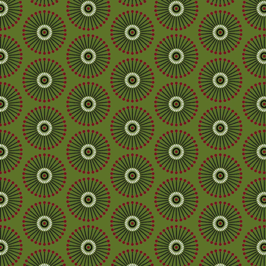 Original 3 Cat Fabric C/W841 Olive 90cm.