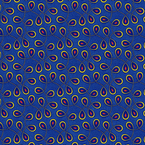 Original 3 Cats Fabric C/W491 Indigo 90cm