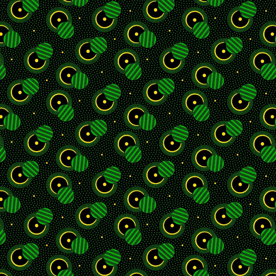 Original 3 Cats Fabric C/W19 Bottle Green 90cm
