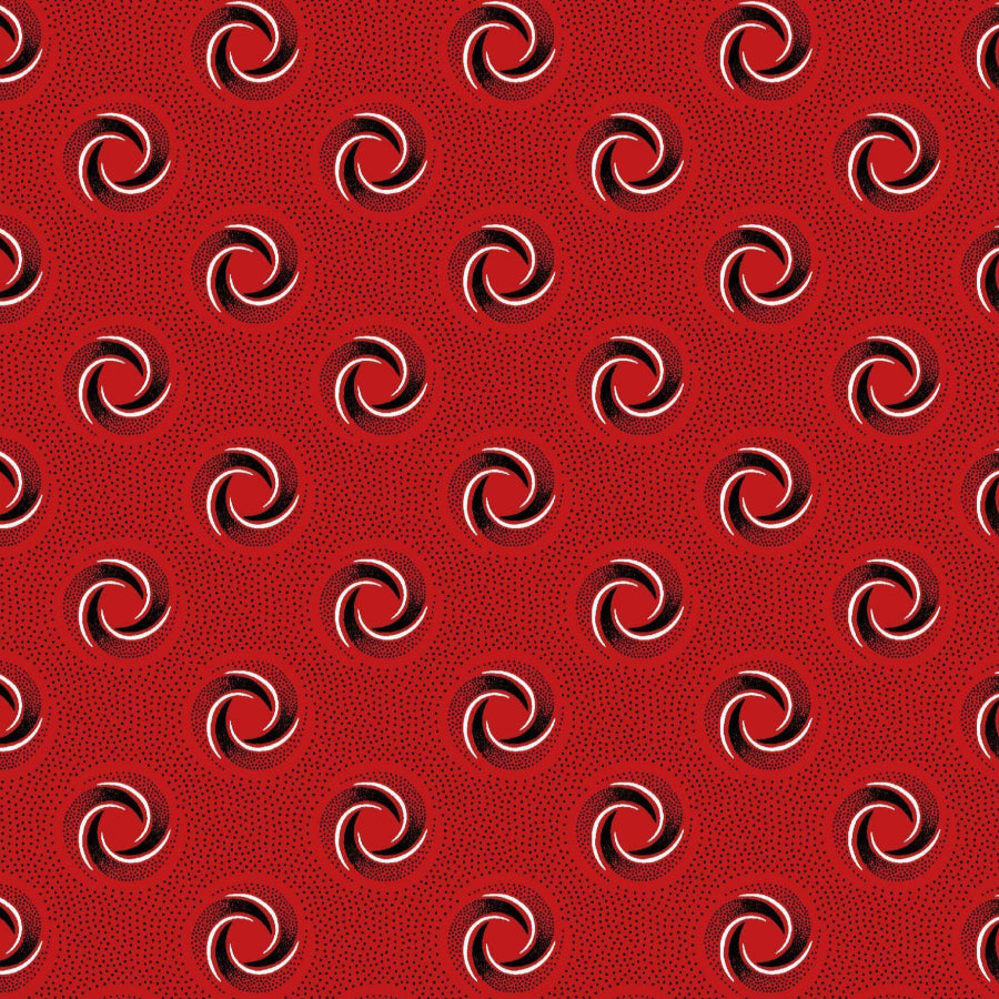 Original 3 Cats Fabric C/W03 Red 90cm