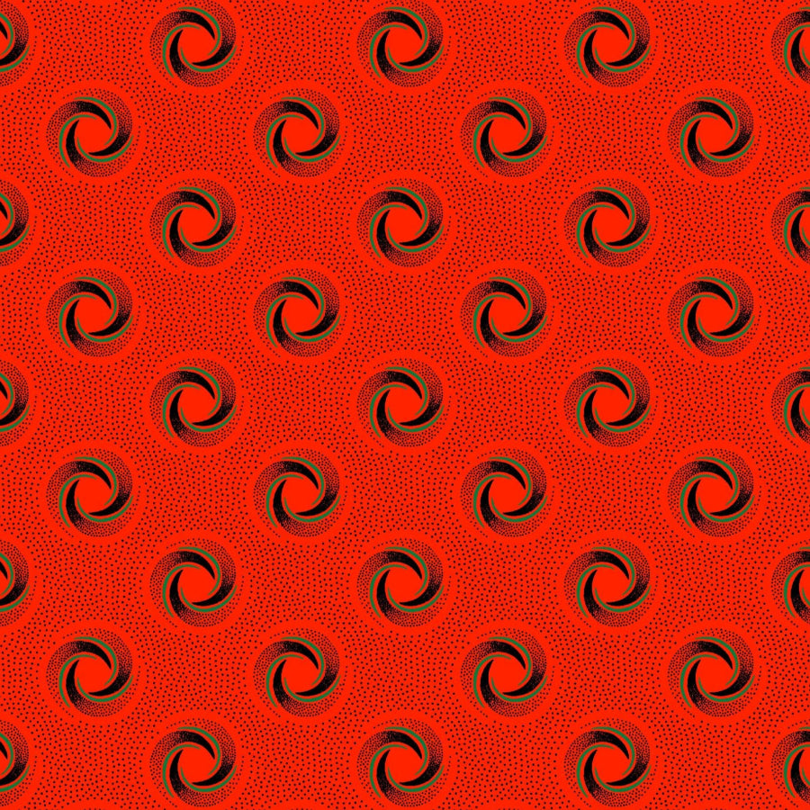 Original 3 Cat Fabric C/W16 DK Orange 90cm