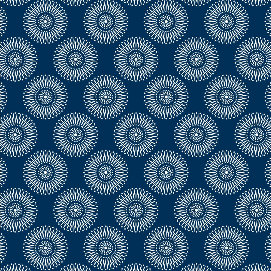 Original 3 Cats Fabric C/W04 Navy Blue 90cm