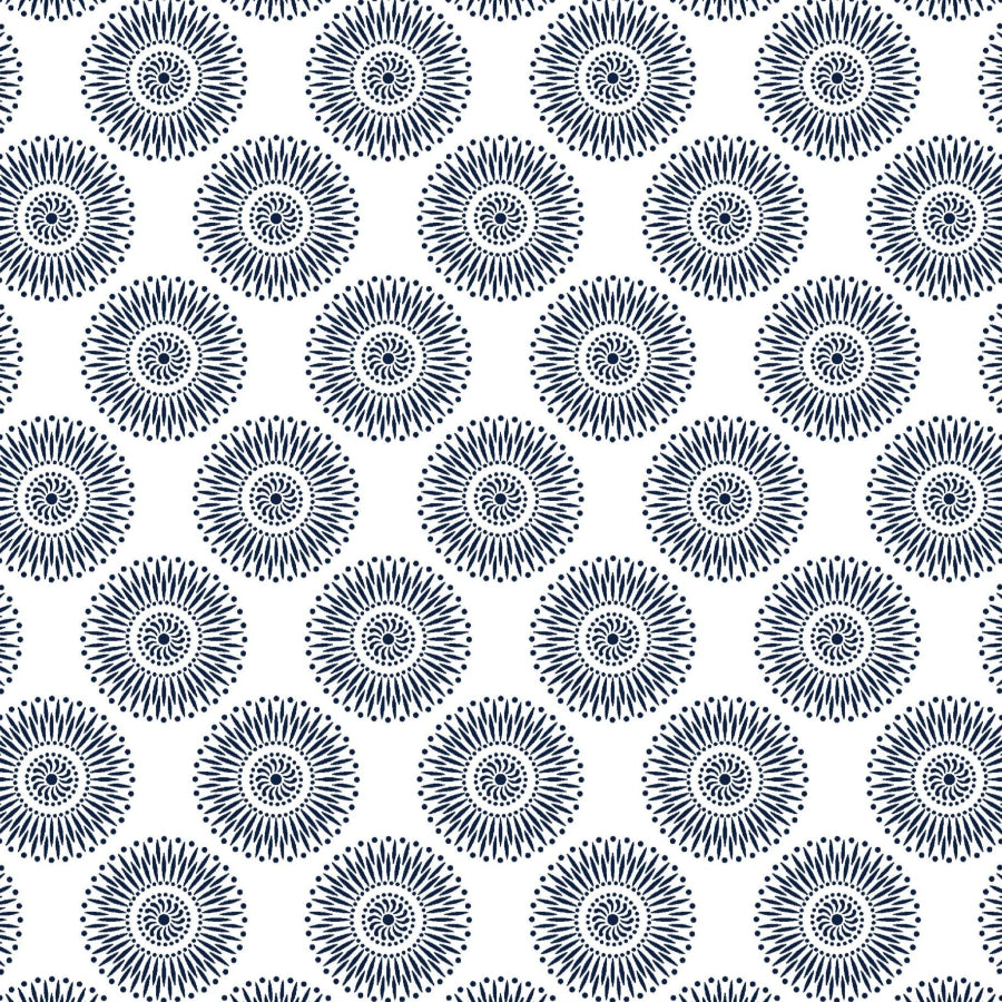 Original 3 Cats Fabric C/W99 Blue & White 90cm
