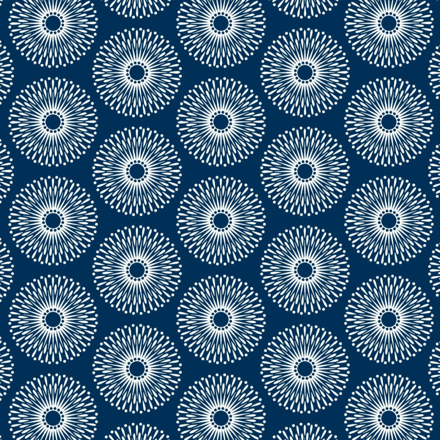 Original 3 Cats Fabric C/W04 Navy Blue 90cm