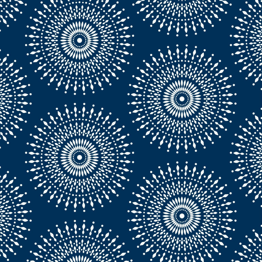 Original 3 Cats Fabric C/W04 Navy Blue 90cm