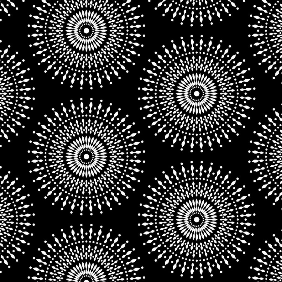 Original 3 Cats Fabric C/W06 Black 90cm