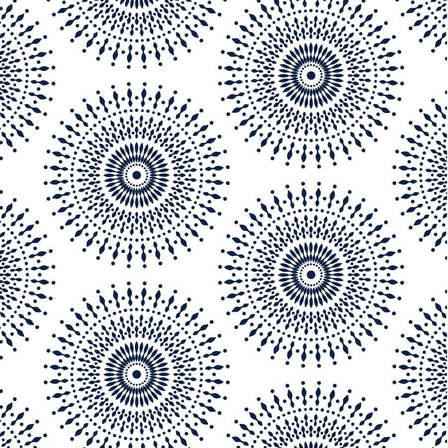 Original 3 Cats Fabric C/W99 Blue & White 90cm