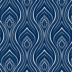 Original 3 Cats Fabric C/W04 Navy Blue 90cm