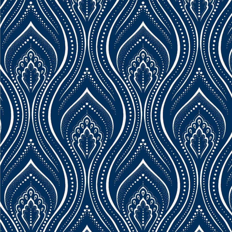 Original 3 Cats Fabric C/W04 Navy Blue 90cm