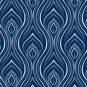 Original 3 Cats Fabric C/W04 Navy Blue 90cm