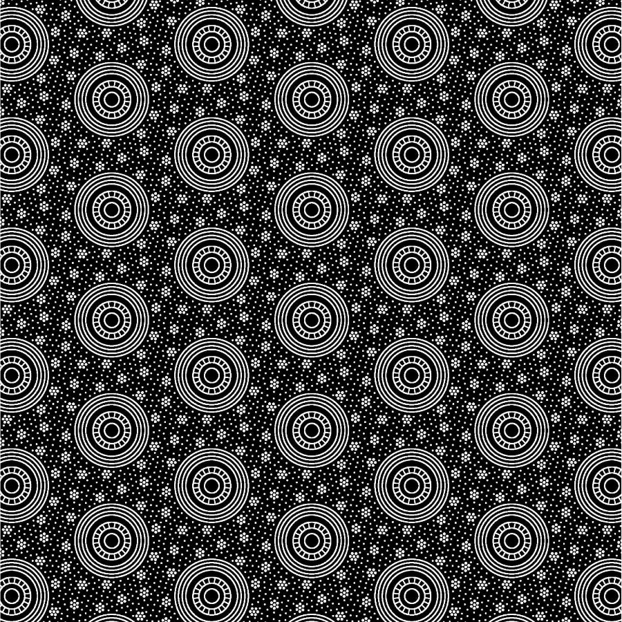 Original 3 Cats Fabric C/W06 Black 90cm