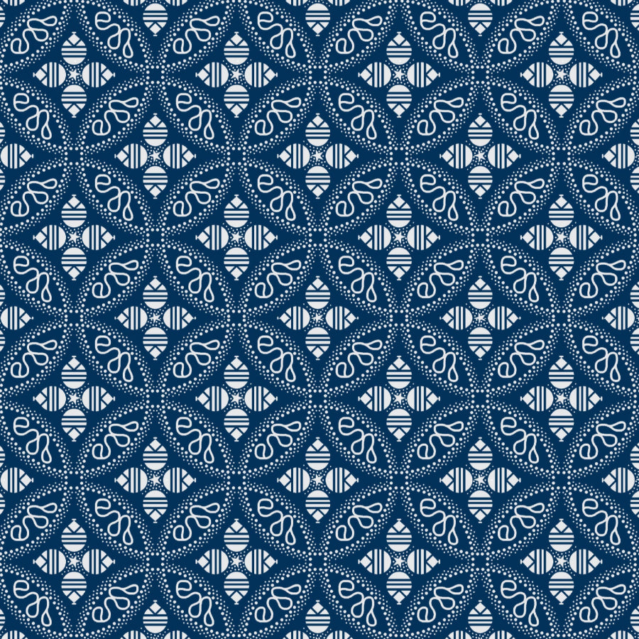 Original 3 Cats Fabric C/W04 Navy Blue 90cm