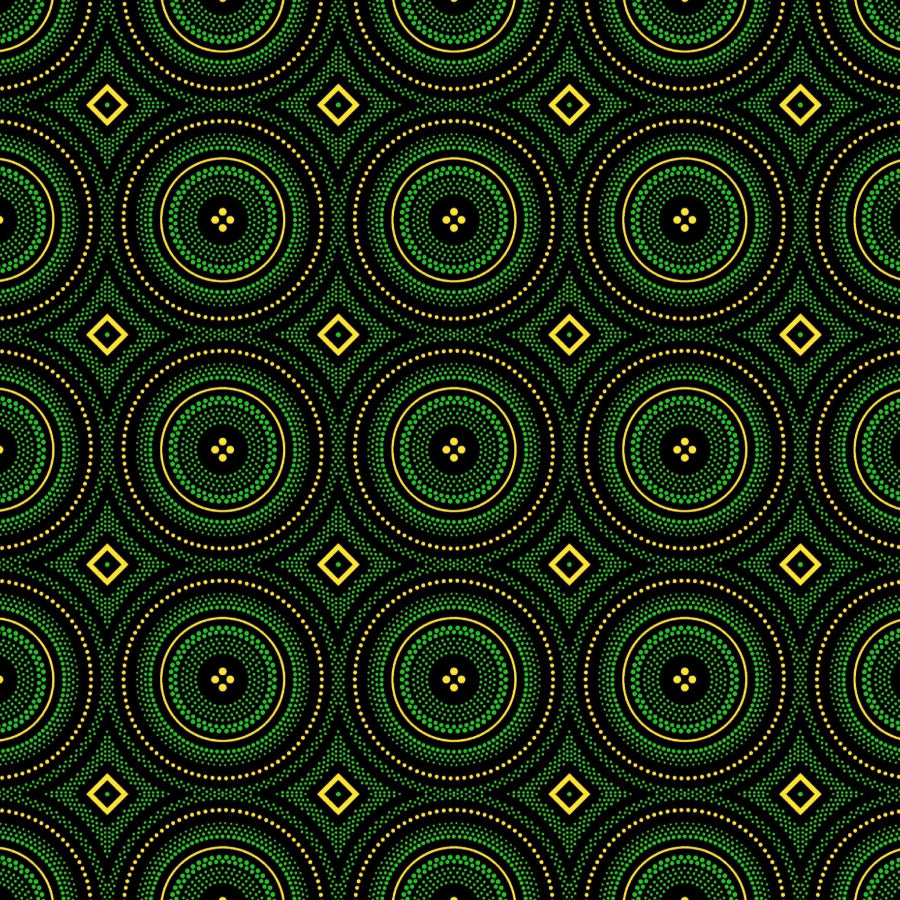 Original 3 Cats Fabric C/W19 Bottle Green 90cm