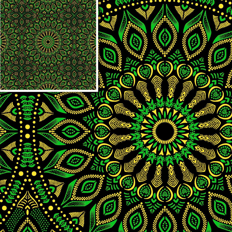 Original 3 Cats Fabric C/W19 Bottle Green 90cm