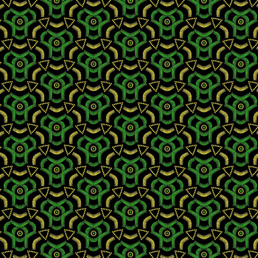 Original 3 Cats Fabric C/W19 Bottle Green 90cm