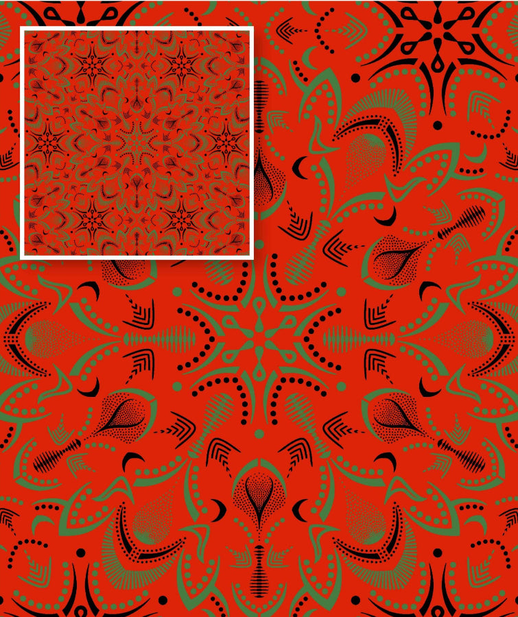 Original 3 Cat Fabric C/W16 DK Orange 90cm