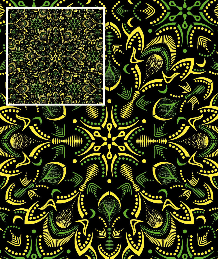 Original 3 Cats Fabric C/W19 Bottle Green 90cm