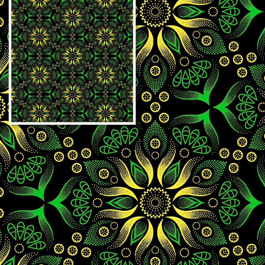 Original 3 Cats Fabric C/W19 Bottle Green 90cm