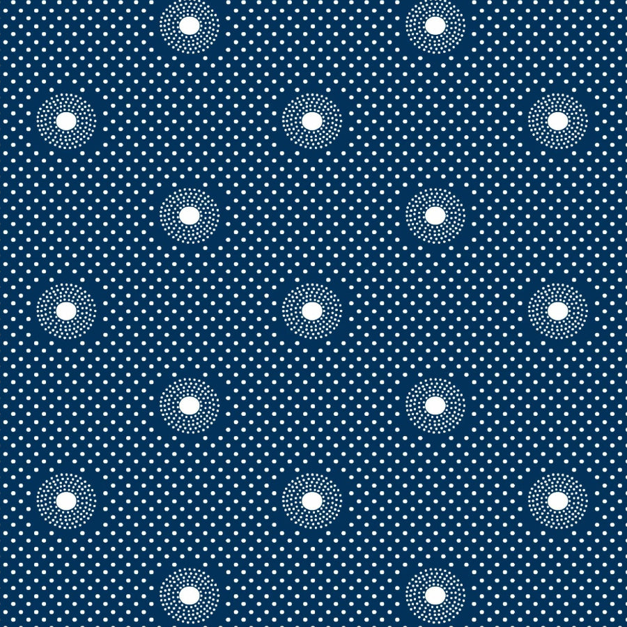 Original 3 Cats Fabric C/W04 Navy Blue 90cm