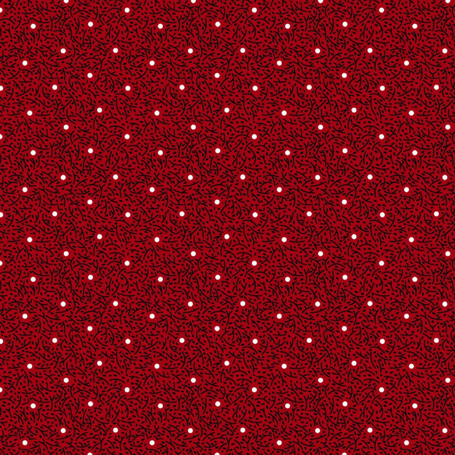 Original 3 Cats Fabric C/W03 Red 90cm
