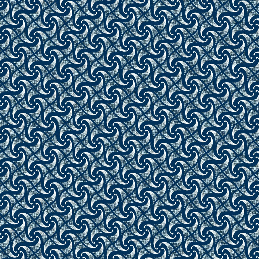 Original 3 Cats Fabric C/W04 Navy Blue 90cm