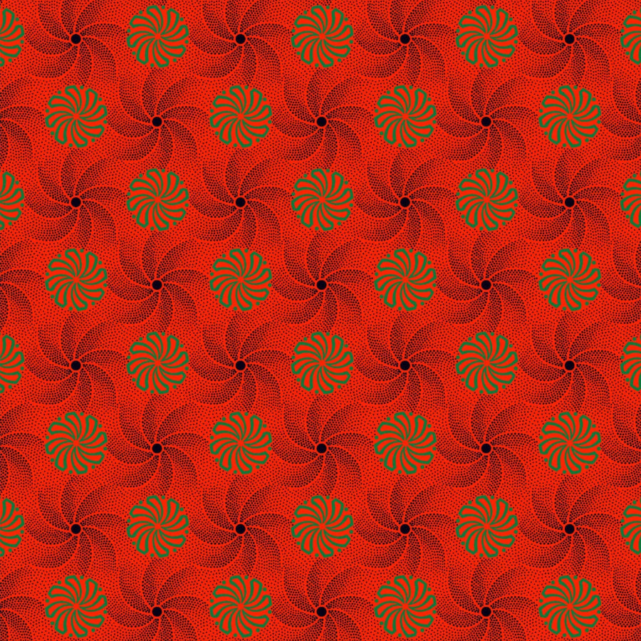 Original 3 Cat Fabric C/W16 DK Orange 90cm