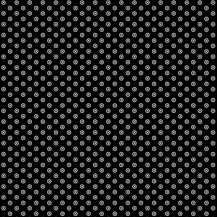 Original 3 Cats Fabric C/W06 Black 90cm