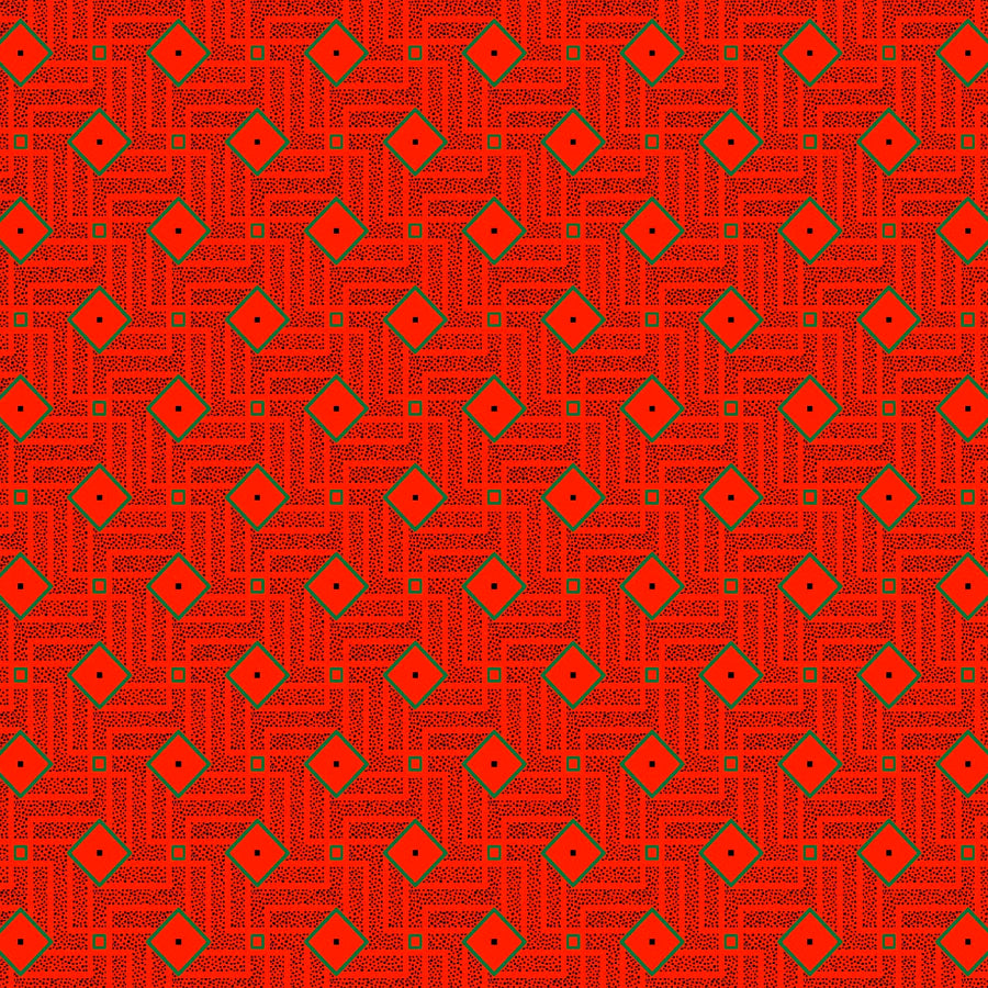 Original 3 Cat Fabric C/W16 DK Orange 90cm