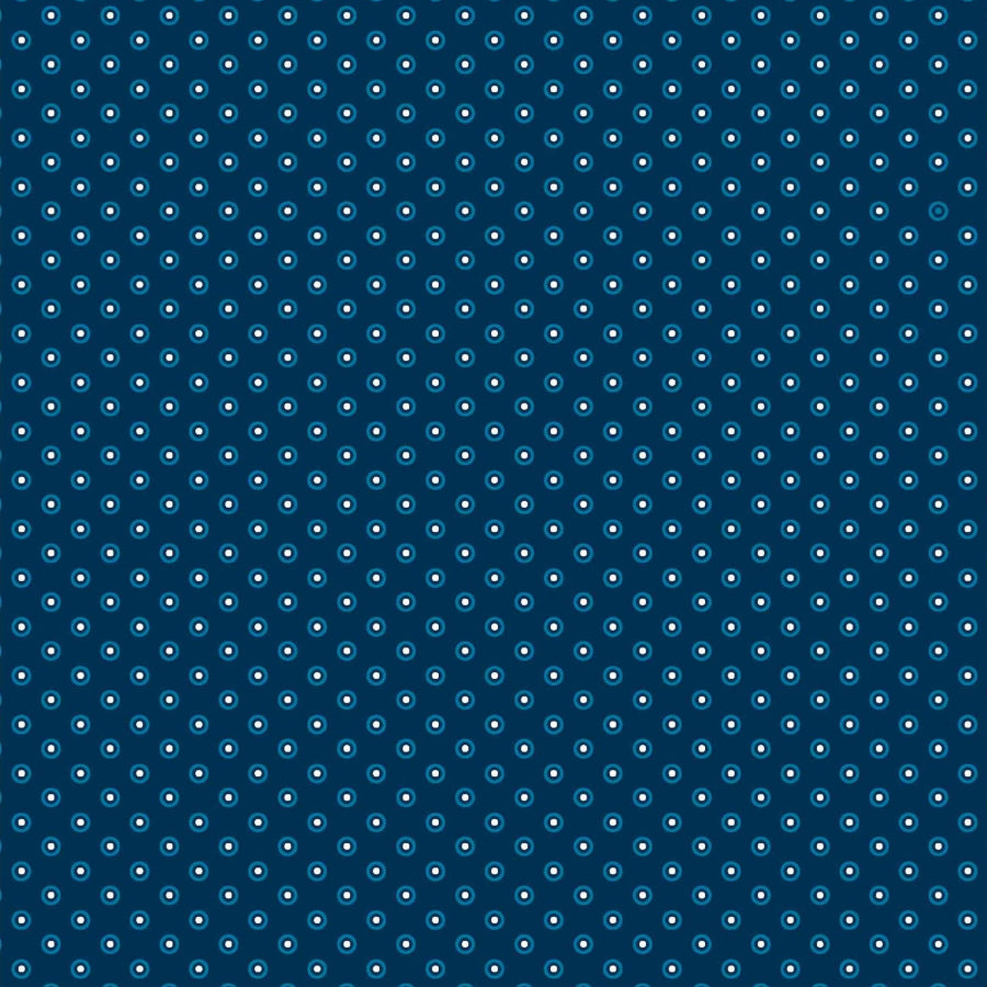 Original 3 Cats Fabric C/W74 Ink Blue 90cm