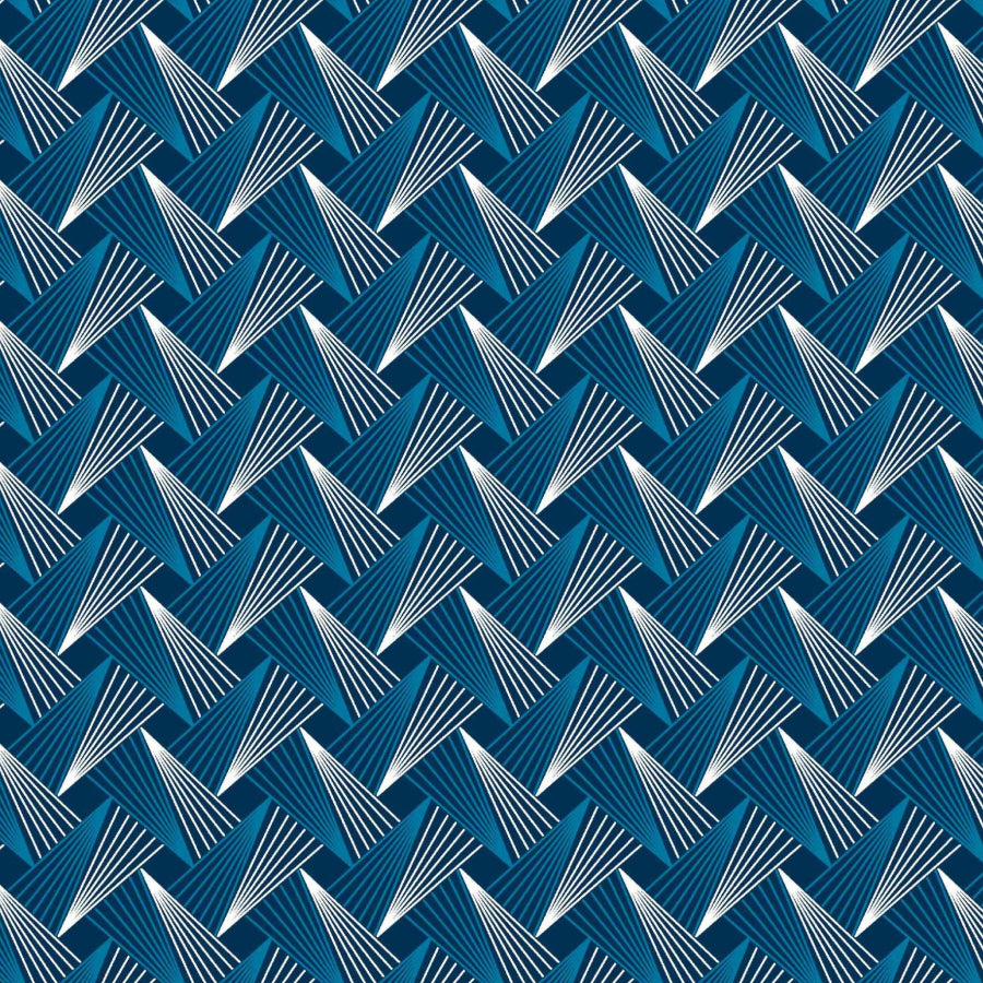 Original 3 Cats Fabric C/W74 Ink Blue 90cm