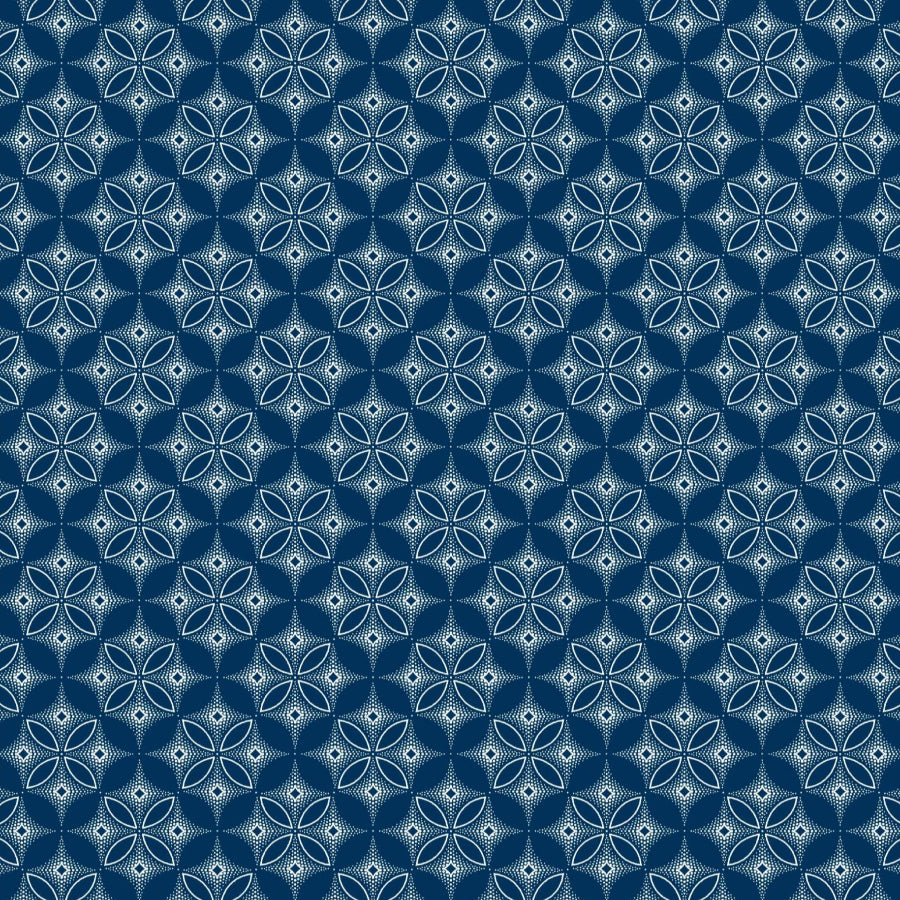 Original 3 Cats Fabric C/W04 Navy Blue 90cm