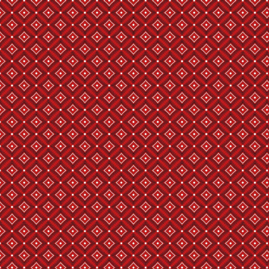 Original 3 Cats Fabric C/W03 Red 90cm