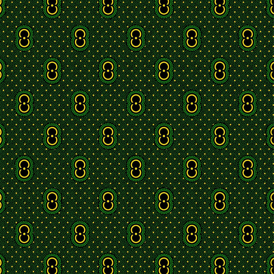 Original 3 Cats Fabric C/W19 Bottle Green 90cm